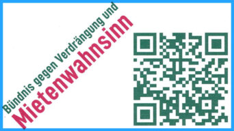 Aufruf zur Demonstration "Mietenwahnsinn" am 5. September 2026