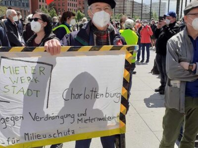 Gegen Verdrängung und Mietenwahnsinn MieterWerkStadt Charlottenburg demonstriert gegen Verdrängung und Mietenwahnsinn in Berlin