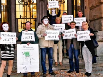 Milieuschutz jetzt MieterWerkStadt Charlottenburg fordert Milieuschutz bei einer Aktion vor dem Bezirksamt Charlottenburg-Wilmersdorf